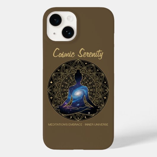 Kosmische Stille-Meditation – Galaxie-Mandala Case-Mate iPhone Hülle (Rückseite)
