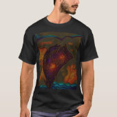 Kosmische Ströme: Abstrakter Nebelstrom T-Shirt (Vorderseite)