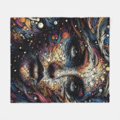 "Kosmische Strudel des Souls" Fleecedecke (Vorderseite (Horizontal))