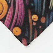 "Kosmische Strudel des Souls" Fleecedecke (Ecke)