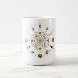 Kosmische Symmetrie – Himmlischer Mandala-Weltraum Kaffeetasse