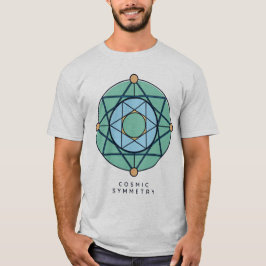 Kosmische Symmetrie mit geometrischer Sternfusion T-Shirt
