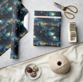 Kosmische Symphonie: Himmelsmusikdesign Geschenkpapier