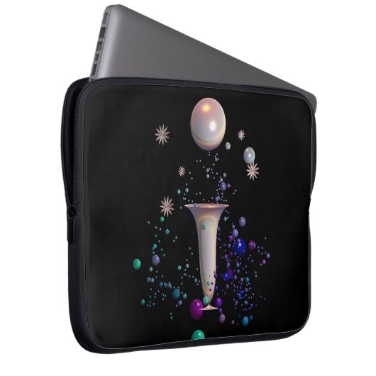 Kosmische Symphonie Laptopschutzhülle (Vorne Rechts)