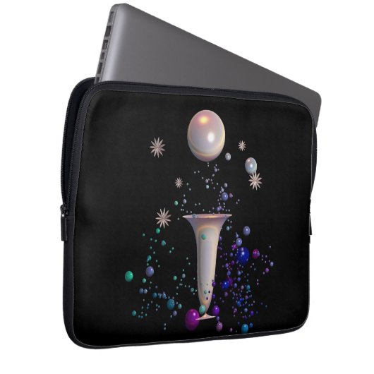 Kosmische Symphonie Laptopschutzhülle (Vorne Rechts)