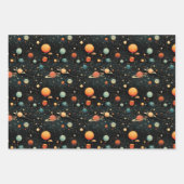 Kosmische Symphonie: Musikalisches Design des Sonn Geschenkpapier Set (Vorderseite 3)
