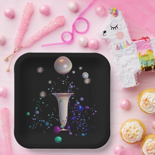 Kosmische Symphonie Pappteller (Party)