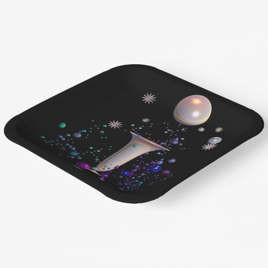 Kosmische Symphonie Pappteller (Gewinkelt)