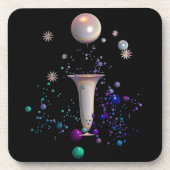 Kosmische Symphonie-Plastik-Untersetzer Getränkeuntersetzer (Vorderseite)