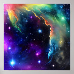 Kosmische Szene Poster