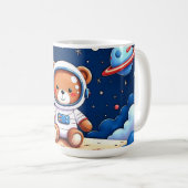Kosmische Teddy Wolkenlandschaft Kaffeetasse (VorderseiteRechts)