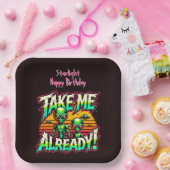 Kosmische Thrills rufen dich an! Pappteller (Party)