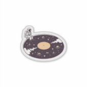 Kosmische Tonaufkleber Aufkleber (Vorderseite)