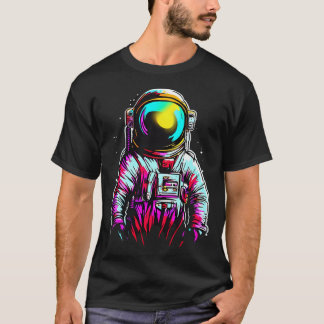 Kosmische Träume Astronautenforschung in brillante T-Shirt