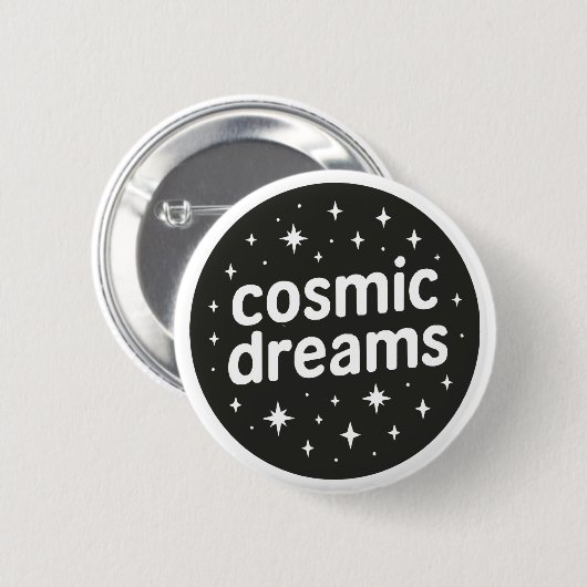 Kosmische Träume Button (Vorne & Hinten)
