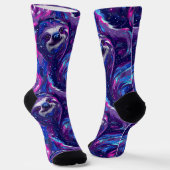 Kosmische Träume - Lebhaftes Galaxy-Muster Socken (Gewinkelt)