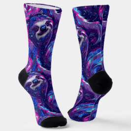 Kosmische Träume - Lebhaftes Galaxy-Muster Socken