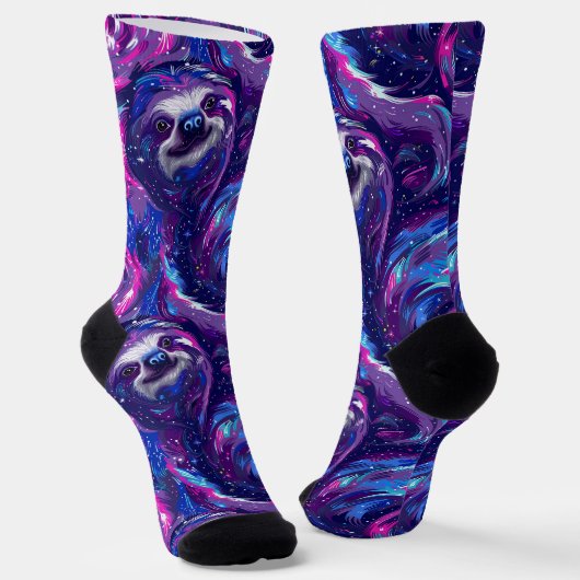 Kosmische Träume - Lebhaftes Galaxy-Muster Socken (Gewinkelt)