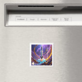 "Kosmische Träume Realität" Magnet (In Situ (Geschirrspüler))