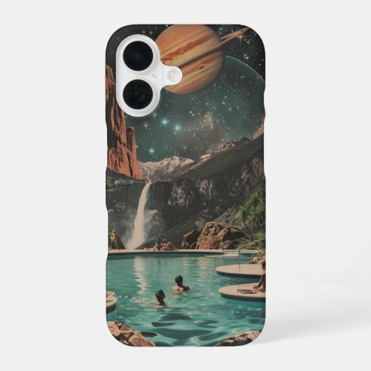 Kosmische Traumlandschaft iPhone 16 Hülle (Rückseite)