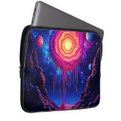 Kosmische tropfende Planet-Kunst Laptopschutzhülle (Vorne Rechts)