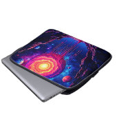 Kosmische tropfende Planet-Kunst Laptopschutzhülle (Vorne Knopf)