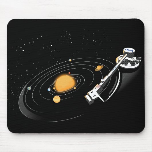 Kosmische Turntable Mousepad (Vorne)