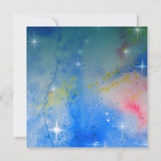 *~* Kosmische UAWG Website Nebula Celestial Weddin Einladung (Rückseite)