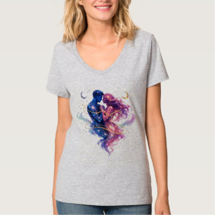 Kosmische Umarmung von Sternenstaub und Schicksal T-Shirt