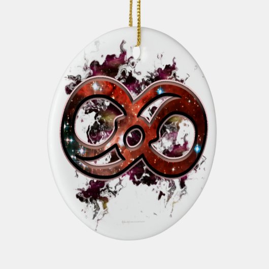 Kosmische Unendlichkeit Keramik Ornament (Rechts)