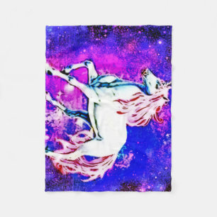 Kosmische Unicorn Fleece-Decke Fleecedecke