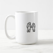 Kosmische Unternehmen - Astronauten halten Hände Kaffeetasse (Links)