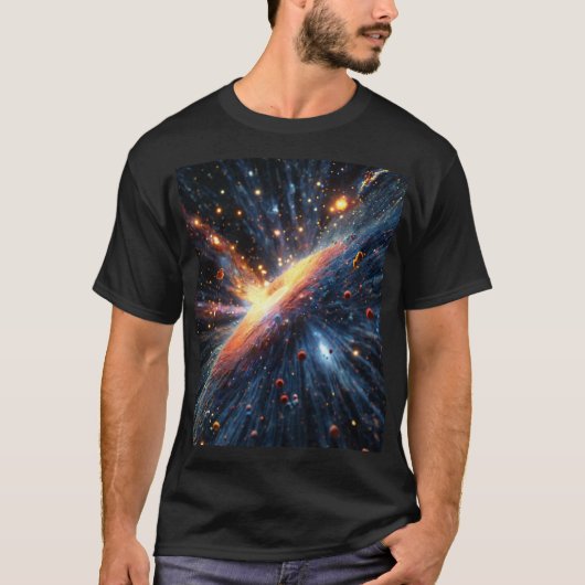 Kosmische Ursprünge Urknall Dunkler T - Shirt (Vorderseite)