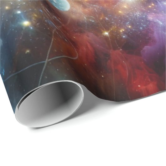 KOSMISCHE UTOPIE GESCHENKPAPIER (Rolleneckpunkt)