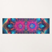 Kosmische verkettete Glaskunst Yogamatte (Vorderseite (Horizontal))