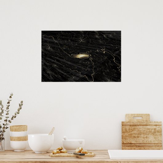 Kosmische Verzerrung Poster (Küche)