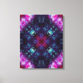 Kosmische Violette Energie-Fraktal-Kunst Leinwanddruck