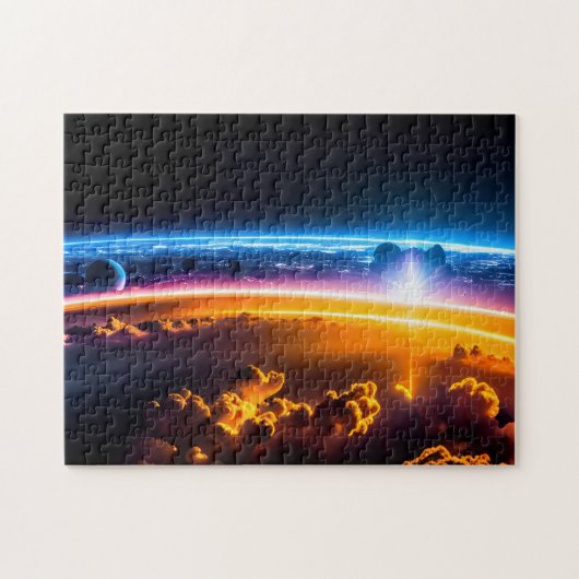 Kosmische Vision der Zukunft der Stadt von der 4. Puzzle (Horizontal)