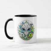 kosmische Voyager | Alien Extraterrestriale Floral Tasse (Links)