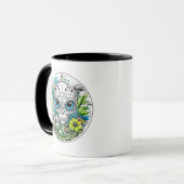 kosmische Voyager | Alien Extraterrestriale Floral Tasse (Vorderseite Links)
