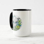 kosmische Voyager | Alien Extraterrestriale Floral Tasse (Vorderseite Links)