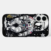 Kosmische Voyager: Retro-Astronaut Case-Mate iPhone Hülle (Rückseite (Horizontal))
