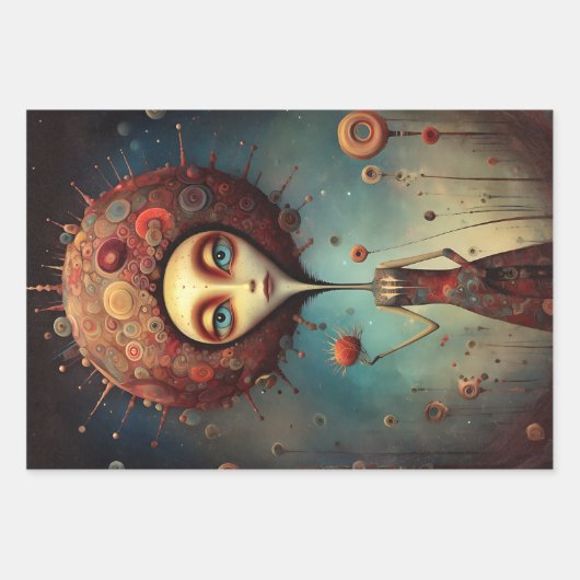 Kosmische Wächter, die Weitsichtigkeit der Fantasi Geschenkpapier Set (Vorderseite 3)