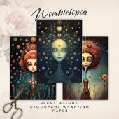 Kosmische Wächter, die Weitsichtigkeit der Fantasi Geschenkpapier Set