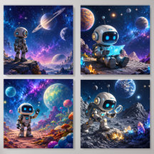 Kosmische Wandkunst des Sonnensystems