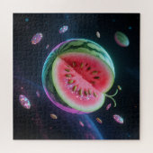 Kosmische Wassermelonen-Scheibe Puzzle (Horizontal)