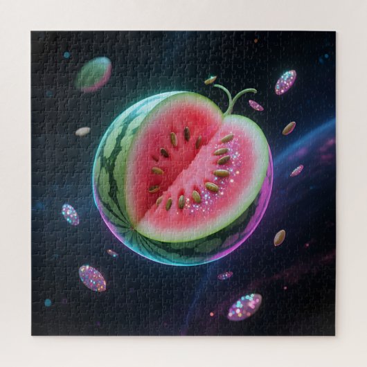 Kosmische Wassermelonen-Scheibe Puzzle (Vertikal)
