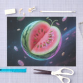Kosmische Wassermelonen-Scheibe Seidenpapier (Handwerk)