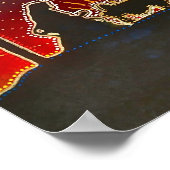 kosmische Weihnachten Poster (Ecke)