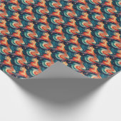 Kosmische Wellen Geschenkpapier (Ecke)